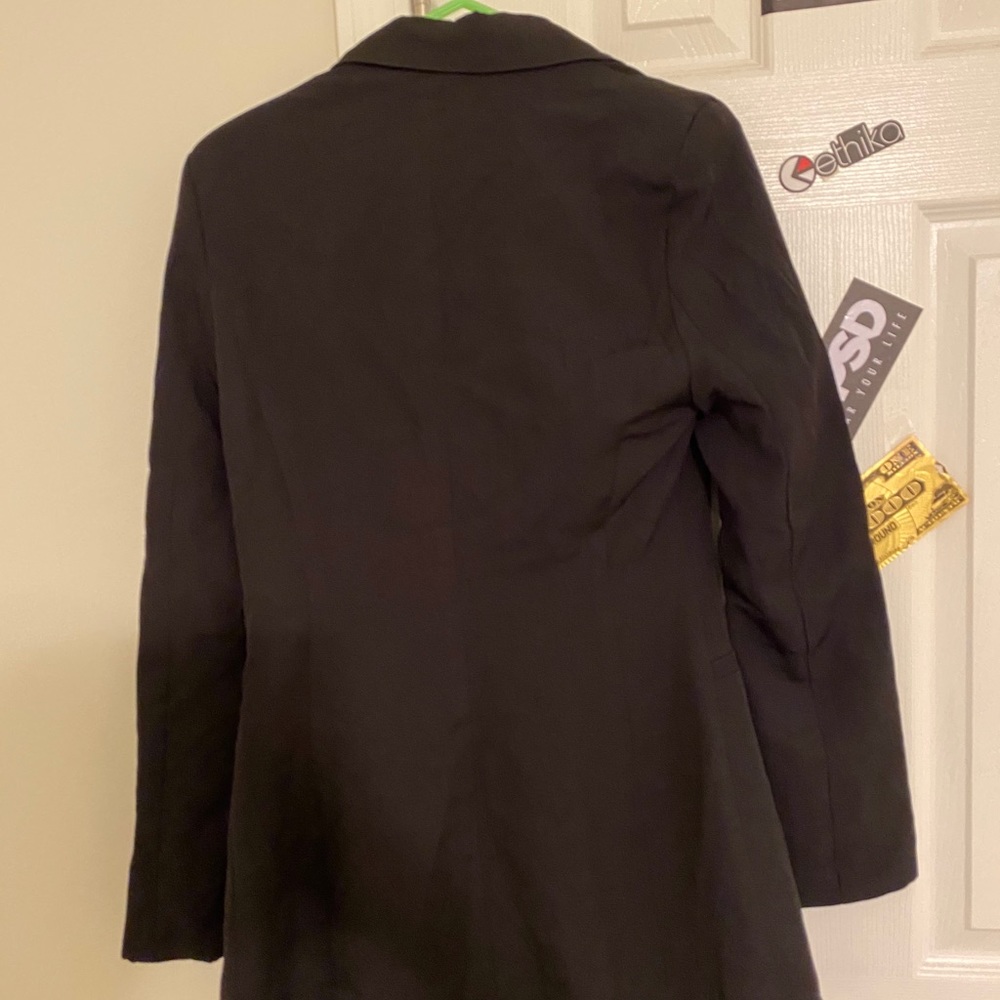 Black double breasted women blazer - Picture 4 of 5